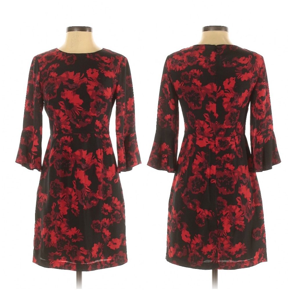 Cynthia Steffe Crew Neck Floral A-LineDress- Sz. 0